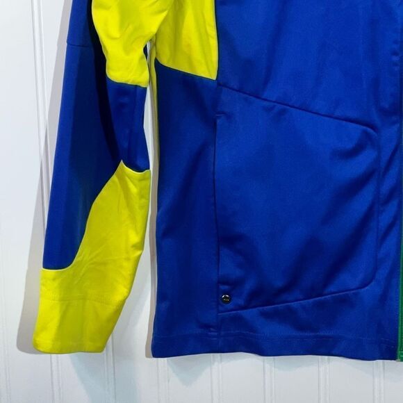 Ralph Lauren RLX Performance Jacket Men Small Blue Yellow Long Slv Full Zip Golf - Picture 3 of 12